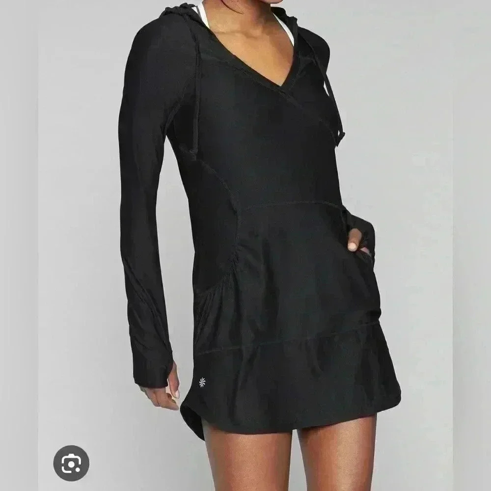 Black Athleta Wick-it Wanderer coverup